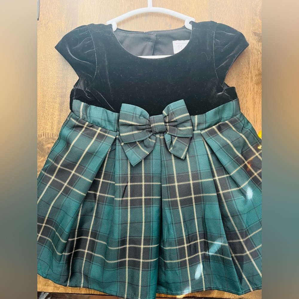 Plaid baby girl dress